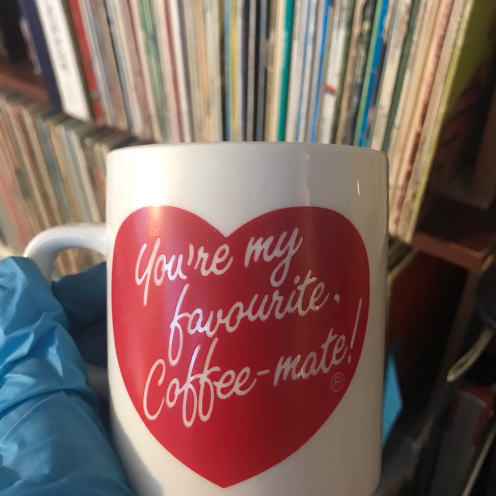 White Mug with Red Heart "You're my favourite, Coffee-mate!"